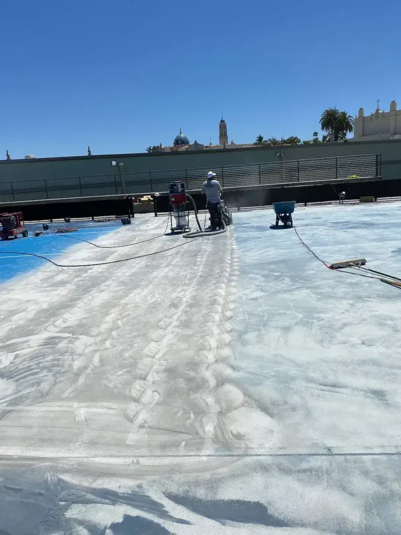 Game Court and Tennis court coatings removal (2)